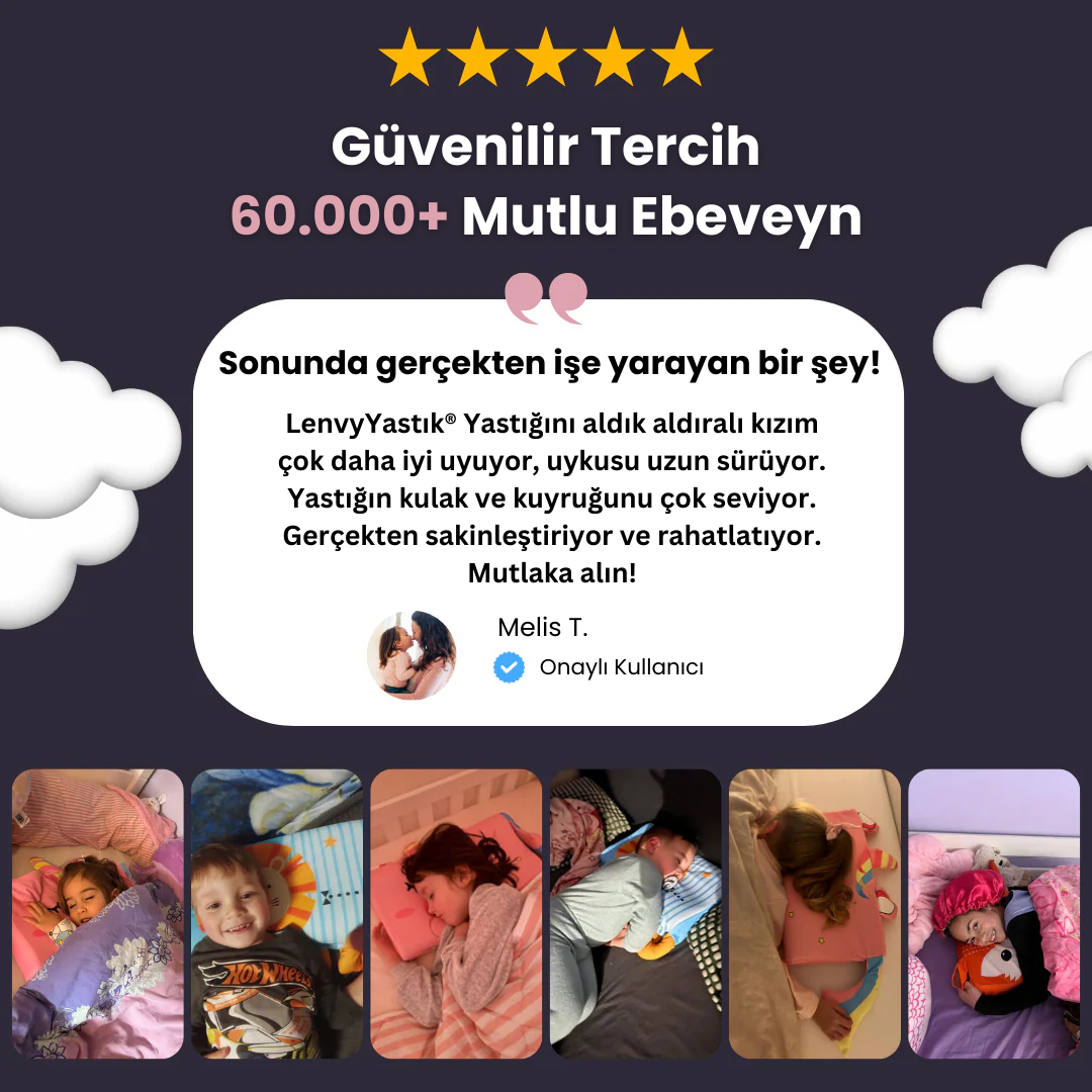 LenvyYastık® Ergonomik Çocuk Yastığı