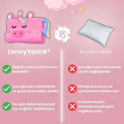 LenvyYastık® Ergonomik Çocuk Yastığı